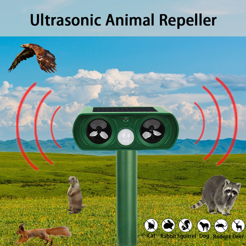 Motion Sensor and Flashing Lights Solar Animal Repeller for Outdoor Protection in Yard