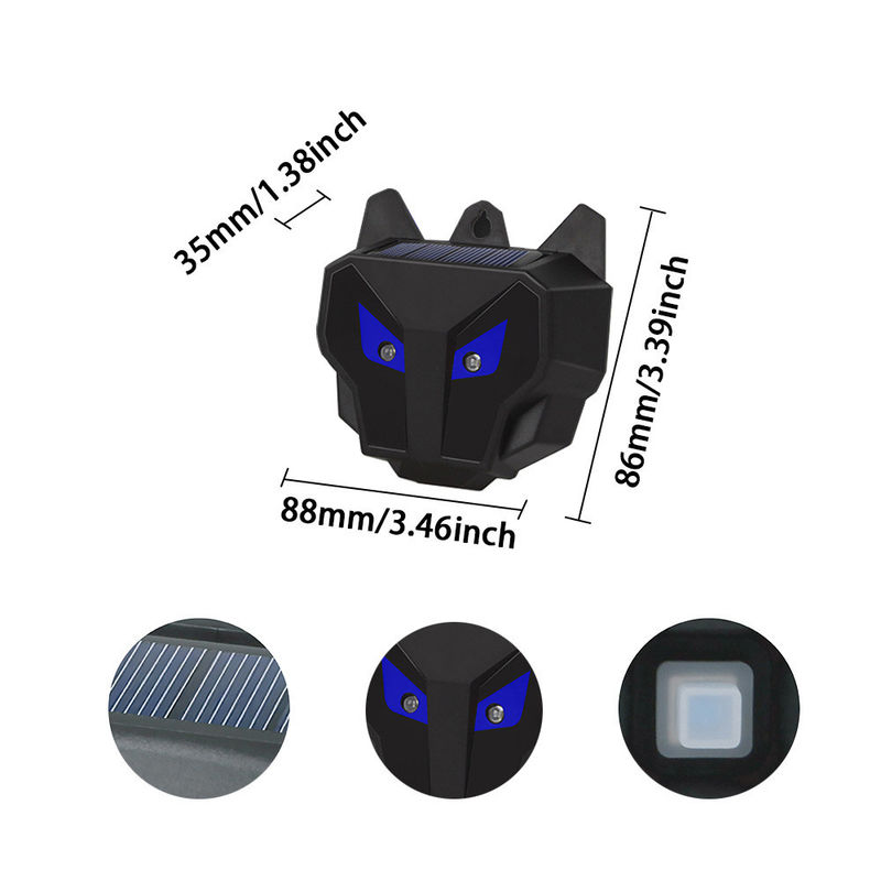 Solar Powered Red LED Lights Cockroach Trap and Raccoon Deterrent for Home Perimeter