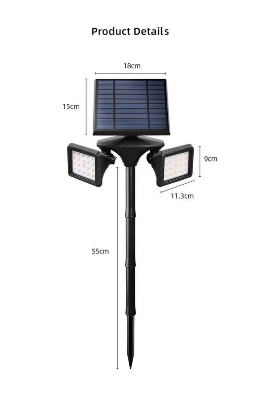 Solar Spotlight Outdoor Garden With White Led Lighting Solar Light For Lighting Solutions