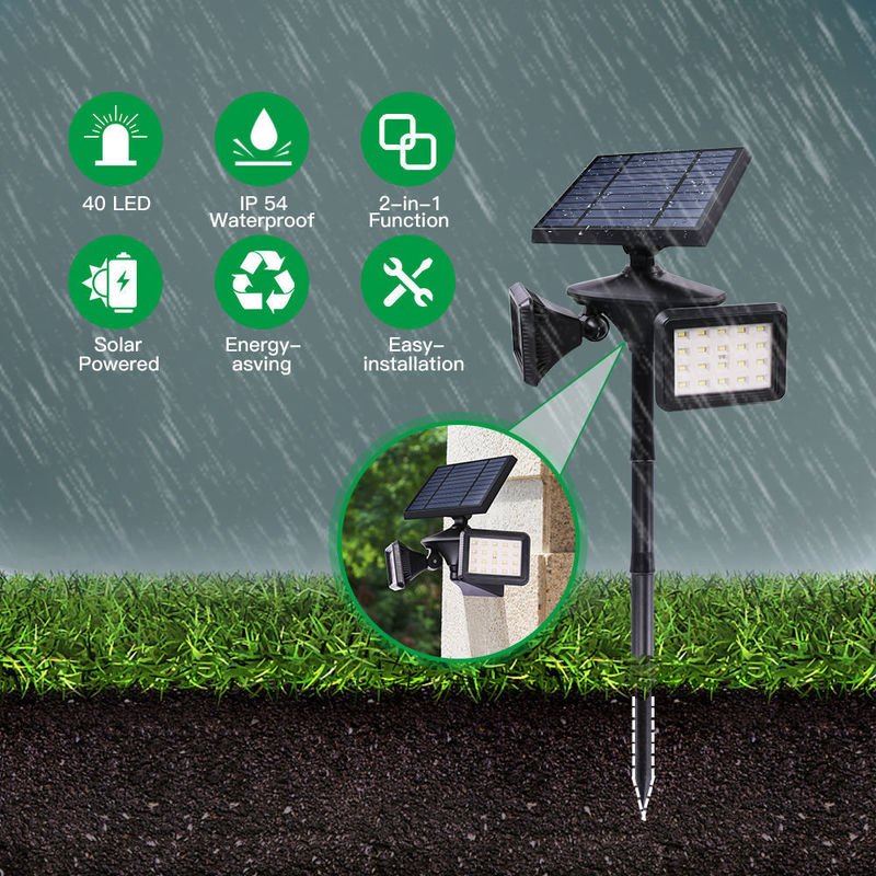 Solar Spotlight Outdoor Garden With White Led Lighting Solar Light For Lighting Solutions
