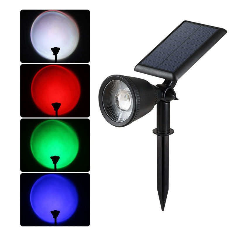 Waterproof Led Lawn Spike Solar Spot Light For Garden Wireless Outdoor Yard Landscape