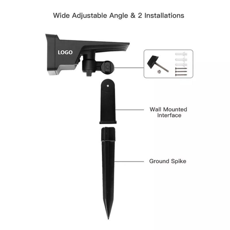IP65 Waterproof Outdoor LED Landscape Adjustable Solar Powered lighting Spotlights for Garden
