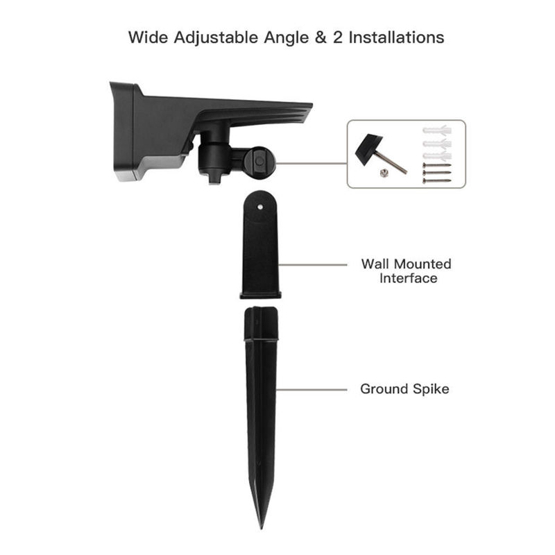 IP65 Waterproof Outdoor LED Landscape Adjustable Solar Powered lighting Spotlights for Garden