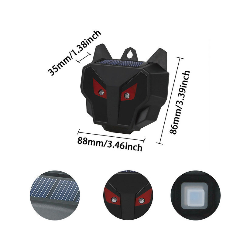 Red LED Lights Solar Animal Deterrent Keep Your Property Safe from Predators 480 Hours