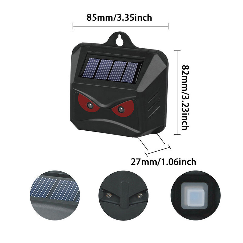 Red LED Lights Solar Animal Deterrent Keep Your Property Safe from Predators 480 Hours