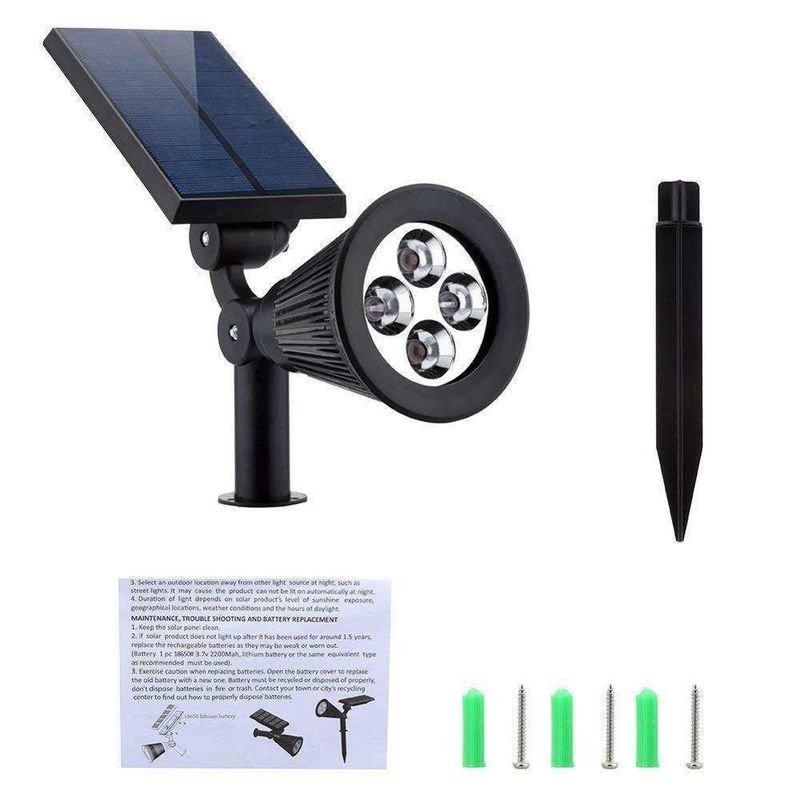 Modern Outdoor Luminaires Portable Led Solar Garden Color Changing Spotlight Supply IP65