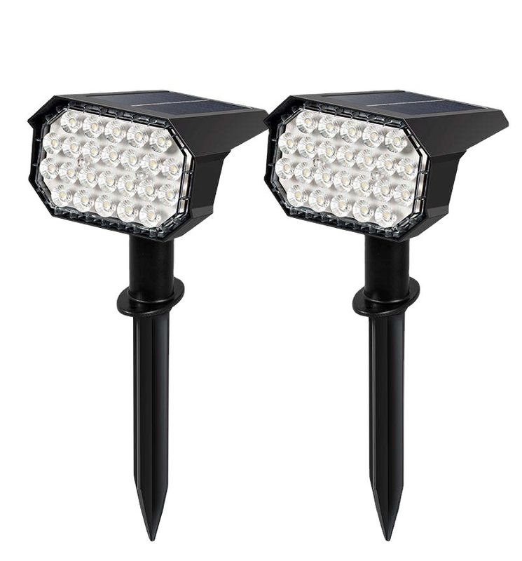 50000 Hours Working Time 24 Leds Solar Spotlight for Pathway Courtyard Landscape