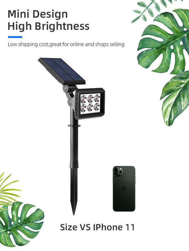 Outdoor Solar Garden Light Landscape LED Lawn Lamp with and Adjustable Waterproof IP65