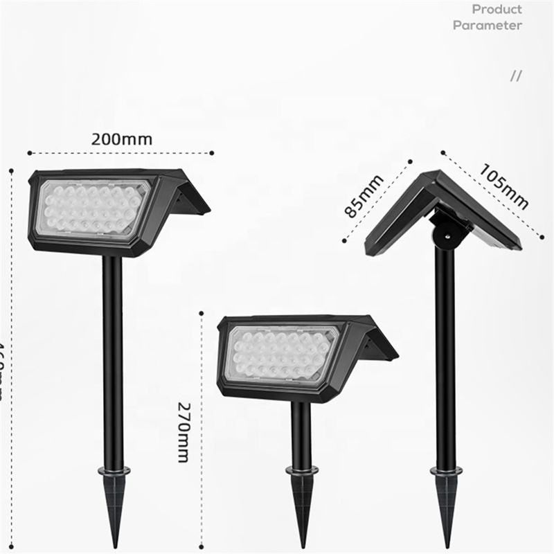 Solar Power Garden Flood Light for Patio Pathway Driveway Pool Input Voltage V DC 5.5V