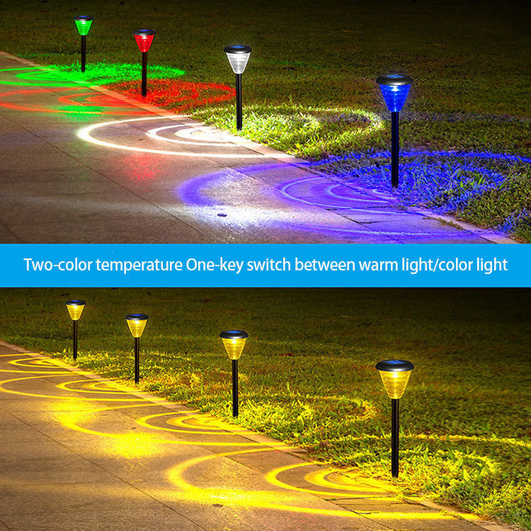 Led Solar Lights Outdoor Waterproof For Walkway Yard With 150° Beam Angle Auto ON/OFF