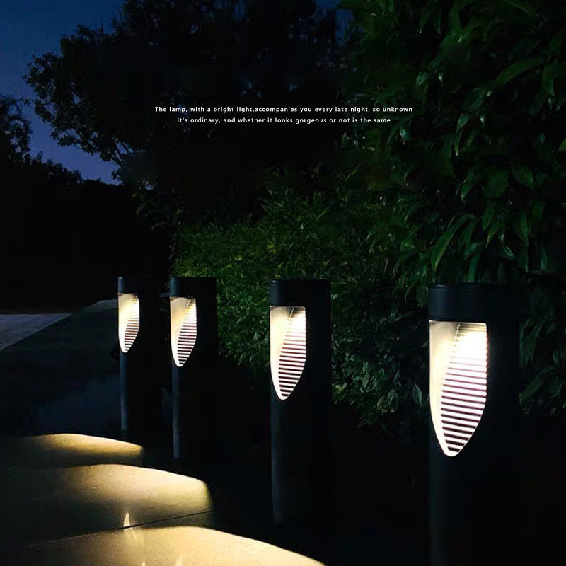 Wireless Solar Pathway Light Auto On/off for Cylindrical Outdoor Solar Garden Lawn