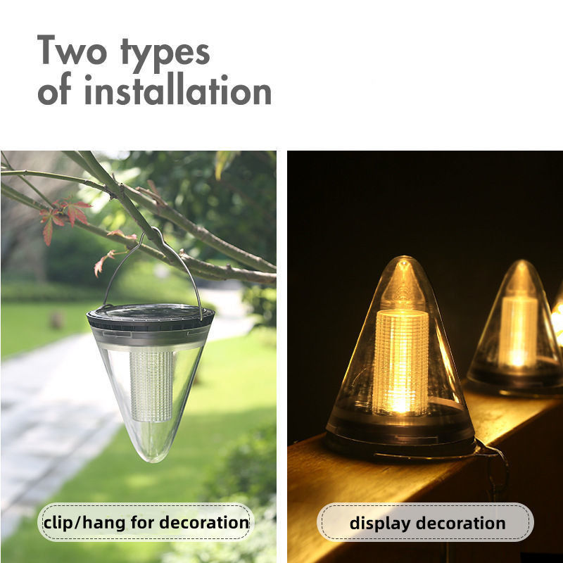 Solar Powered Canopy Lamp for Outdoor Landscape Lighting 48000 Hour Working Lifetime