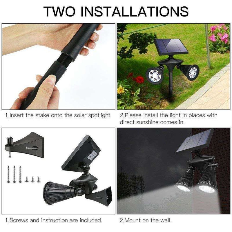 Waterproof 201 Stainless Steel Plastic 12LED Motion Sensor Wall Light for Back Yard