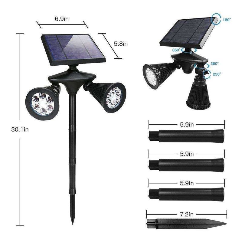 Waterproof 201 Stainless Steel Plastic 12LED Motion Sensor Wall Light for Back Yard
