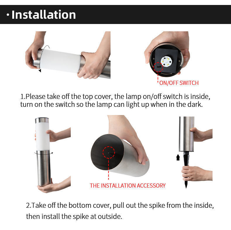 Solar Garden Street Light Separate Solar Panel IP65 Waterproof Wall Lamp Porch Yard Garage