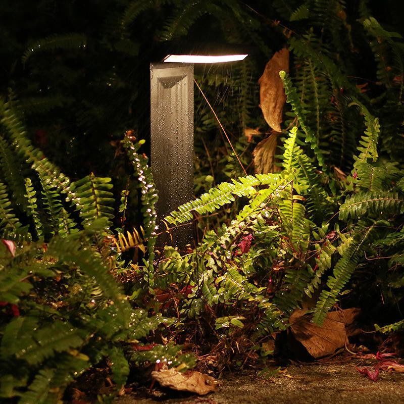 LED Solar Bollard Garden Lights for Solar Powered Outdoor Pathway Decoration Landscape