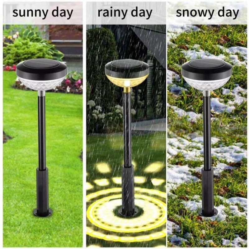 Outdoor Garden Waterproof IP55 ABS PC Solar Lawn Lamp with Weather-resistant Material