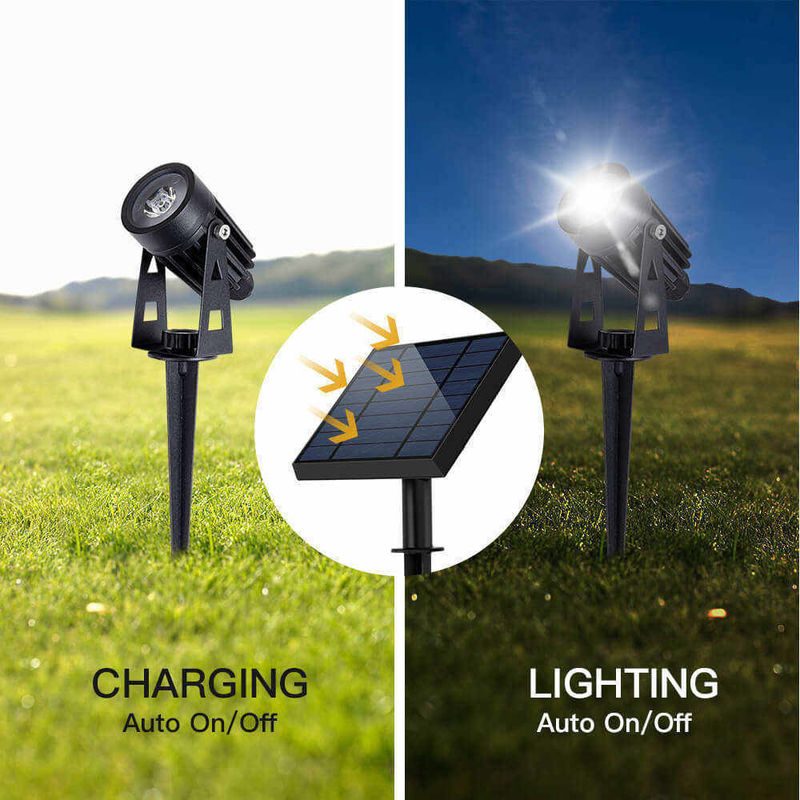 90lm/w Lamp Luminous Efficiency Aluminum Solar Garden LED Light for Landscape and Tree