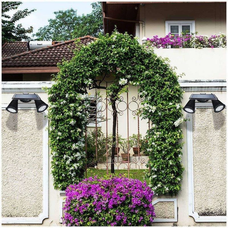 Modern Outdoor Luminaires Solar Panel LED Spotlights Ideal for Garden Pool Pond Patio