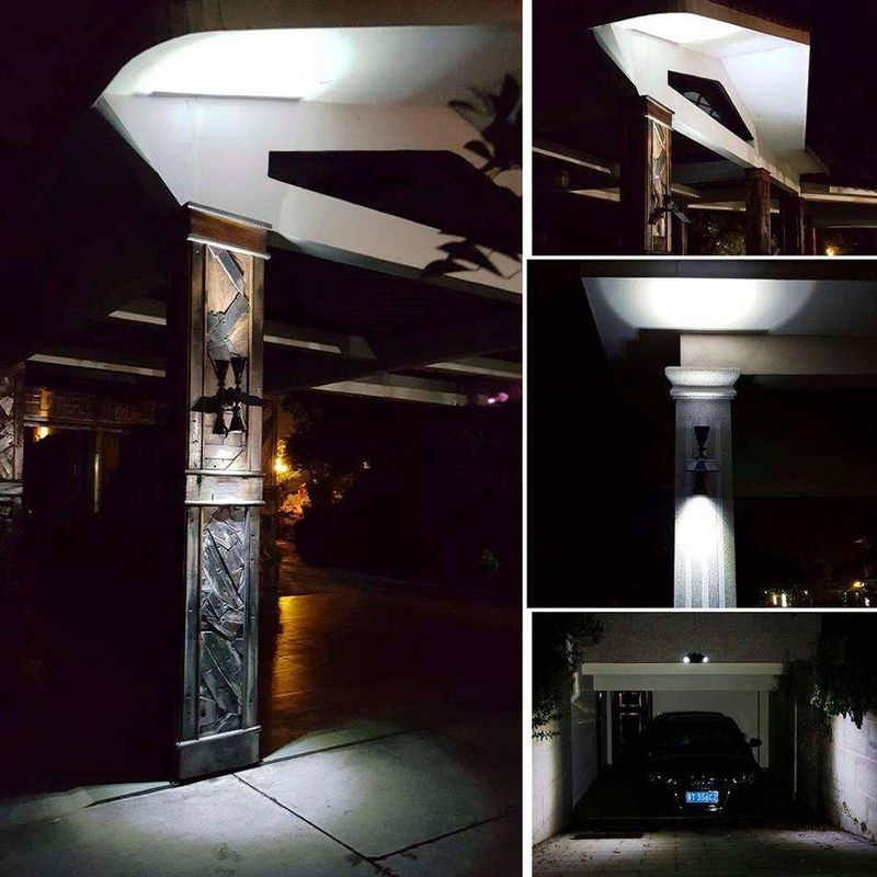 Modern Outdoor Luminaires Solar Panel LED Spotlights Ideal for Garden Pool Pond Patio