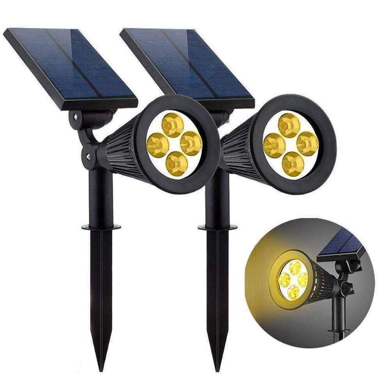 2 IN 1 Solar Garden Spot Light RGB Color Changing LED for Outdoor Lawn Power Supply Solar
