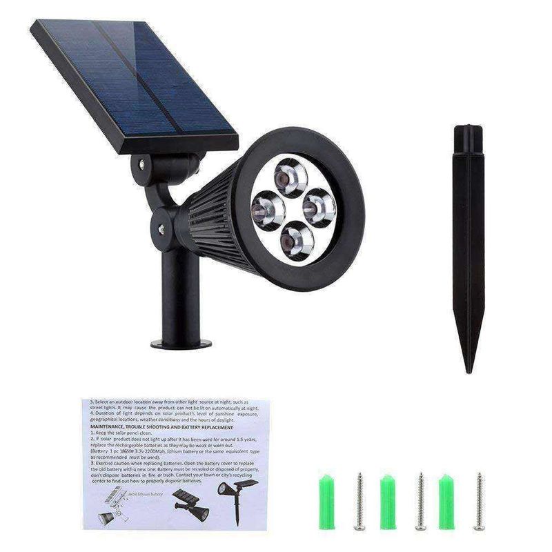 2 IN 1 Solar Garden Spot Light RGB Color Changing LED for Outdoor Lawn Power Supply Solar