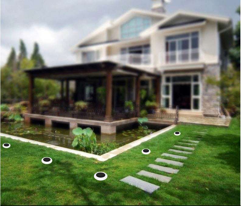 Solar Powered Landscape Light for Colorful Outdoor Decorative Lighting in Garden Villa