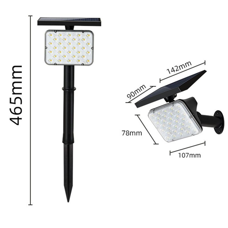 LED Solar Powered Spotlights for Garden Lawn IP65 Waterproof Landscape Stage Lighting