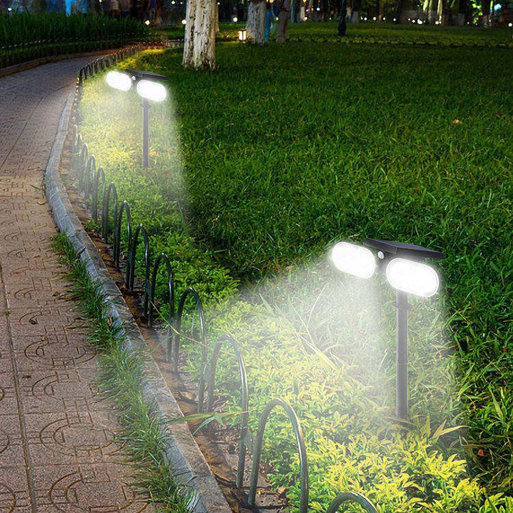 90 Ra Color Rendering Index Solar Garden Spot Lawn Light with Motion Sensor Energy