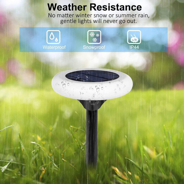 Solar Lights Outdoor 7 Color Changing Solar Pathway Lights for Garden Landscape Lighting