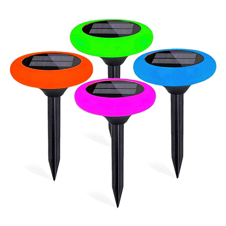 Solar Lights Outdoor 7 Color Changing Solar Pathway Lights for Garden Landscape Lighting