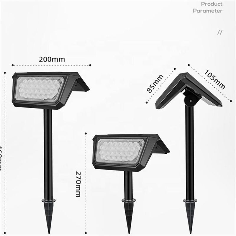 High Color Rendering Index Ra 80 Solar Lights for Outdoor Garden Landscaping Decorative