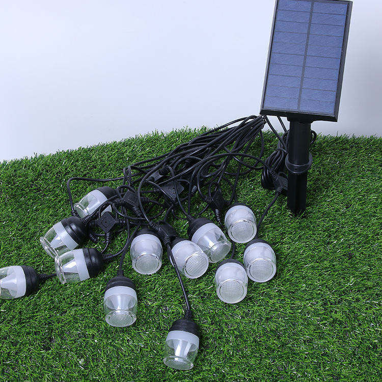 Vintage Bulbs Solar Outdoor String Lights for Family and Commercial Decoration Waterproof