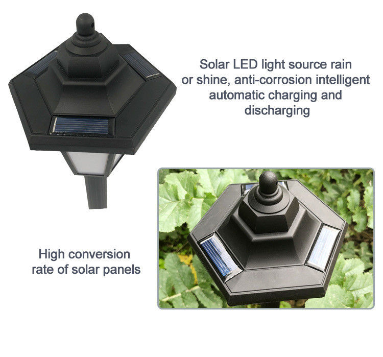 6-12 Hours Working Time Solar Stair Light for Outdoor Waterproof Solar Garden Lawn Lamp
