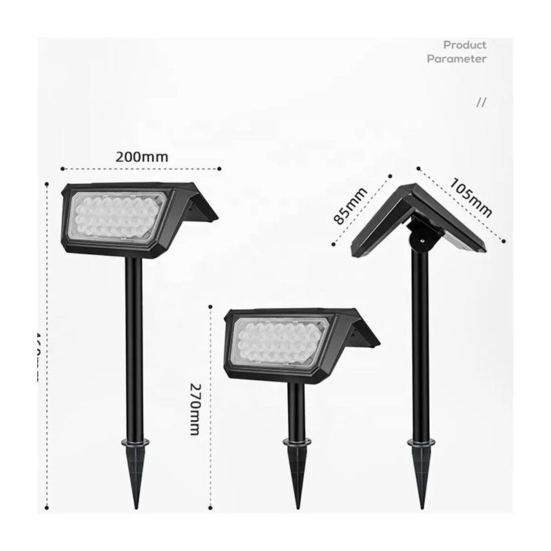 Solar Home Garden Lamp Outdoor Waterproof Lamp with ABS Material and 50000 Hours Lifespan