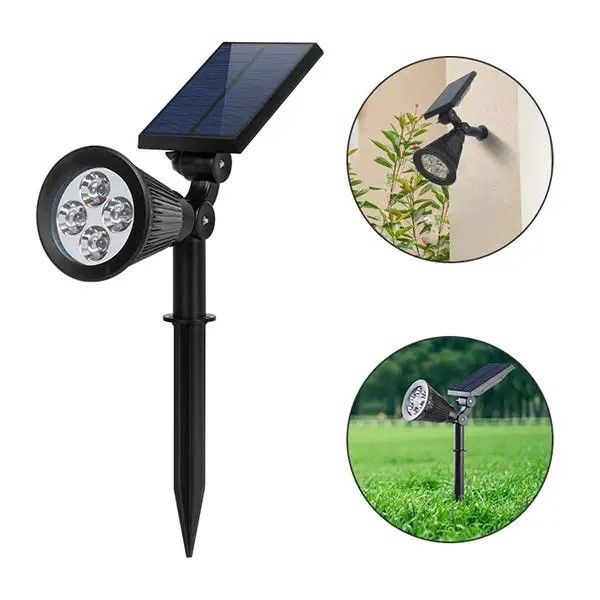 200 Lm Bollard Compound Led Hug Tree Solar Outdoor Landscape Spotlight Light Rope Garden