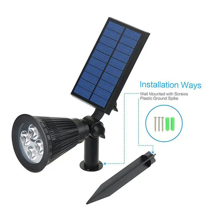 200 Lm Bollard Compound Led Hug Tree Solar Outdoor Landscape Spotlight Light Rope Garden
