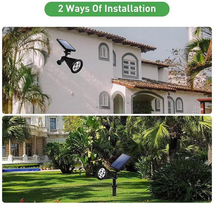 200 Lm Bollard Compound Led Hug Tree Solar Outdoor Landscape Spotlight Light Rope Garden