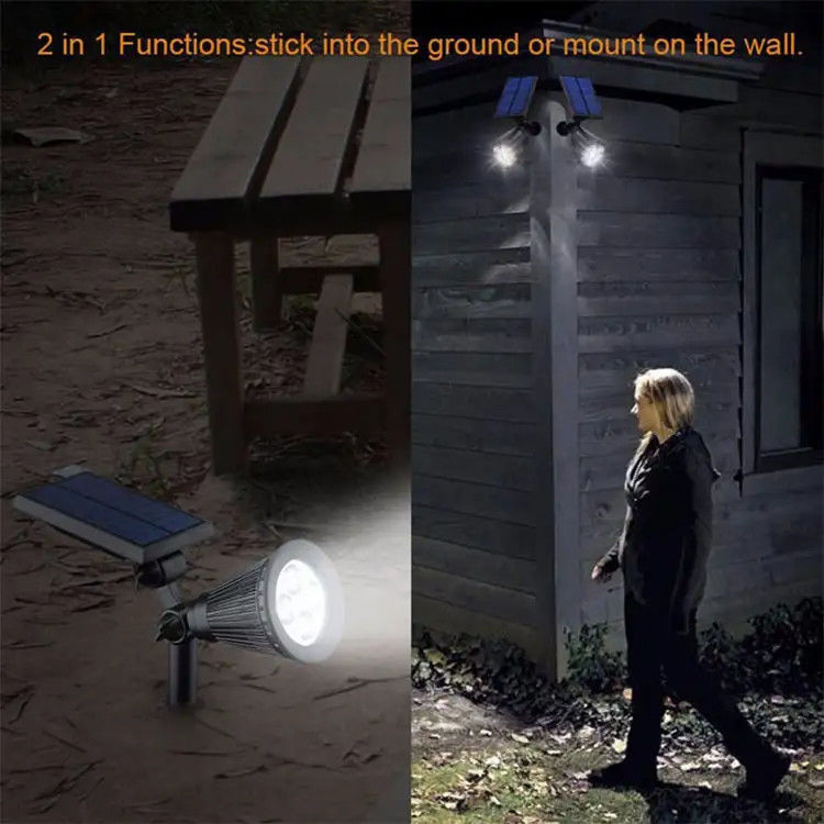 200 Lm Bollard Compound Led Hug Tree Solar Outdoor Landscape Spotlight Light Rope Garden