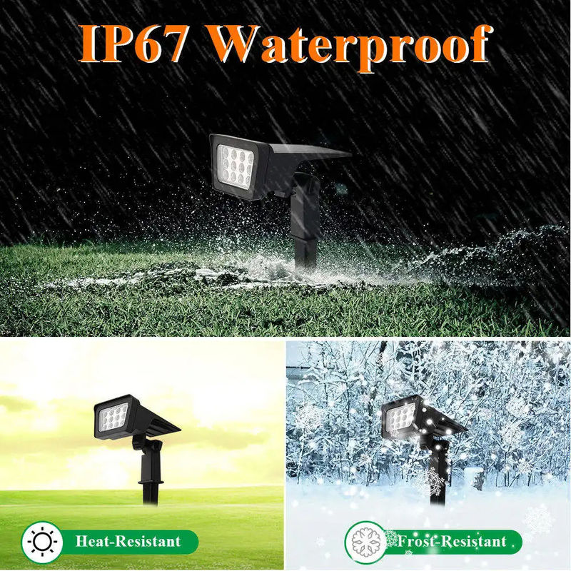 Support Dimmer 100lm/w Lamp Luminous Efficiency Led Solar Garden Wall And Floor Light