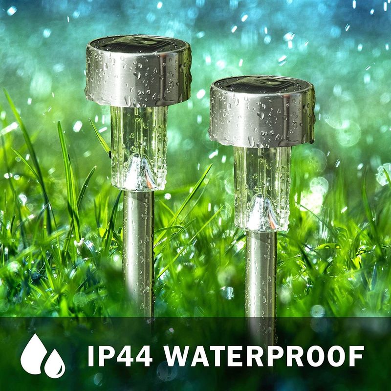 Direct Solar LED Landscape Lights for Outdoor Pathway Stainless Steel Garden Lighting