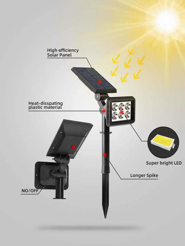 Family Pathway Spotlight Tree Solar Lawn Garden Spot Light with and 3.7V Input Voltage