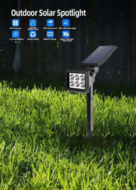 Family Pathway Spotlight Tree Solar Lawn Garden Spot Light with and 3.7V Input Voltage