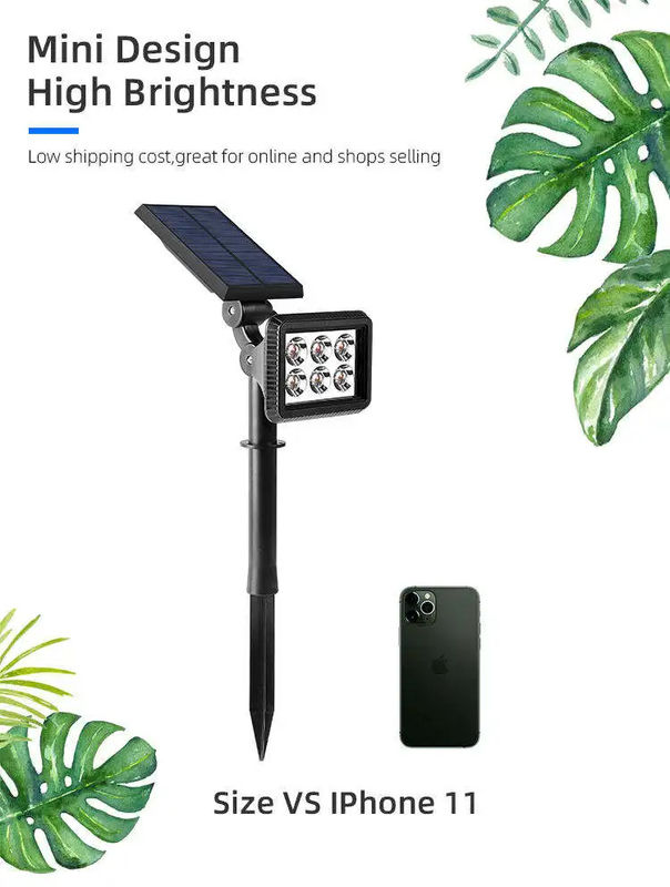Family Pathway Spotlight Tree Solar Lawn Garden Spot Light with and 3.7V Input Voltage
