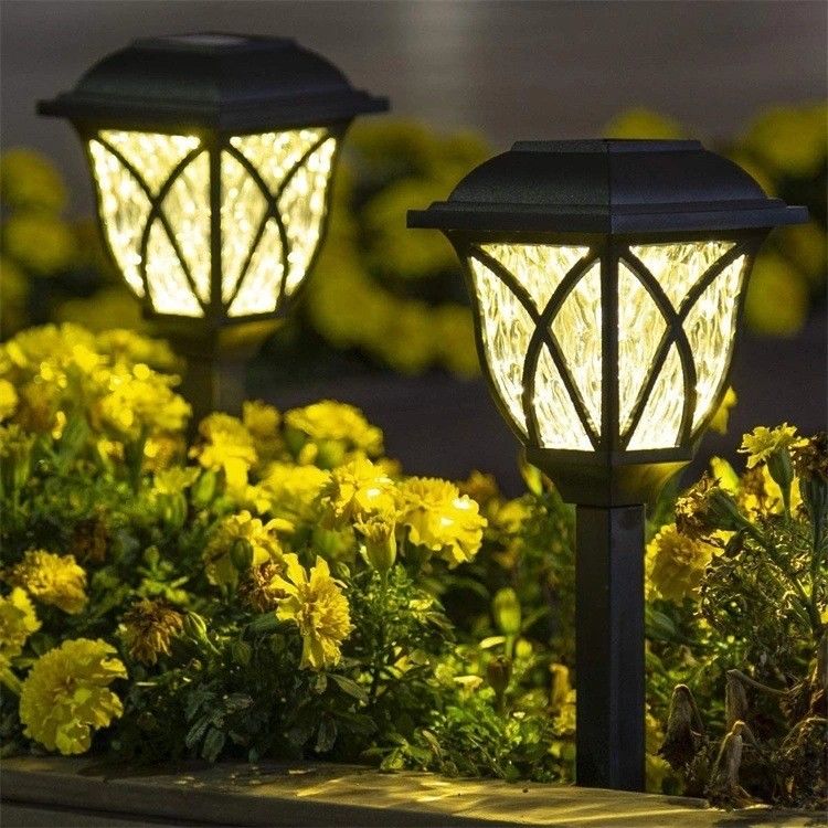 Outdoor Lawn Lamp Walkway Garden Lighting with Led Ip65 Waterproof Solar Floor Lamp