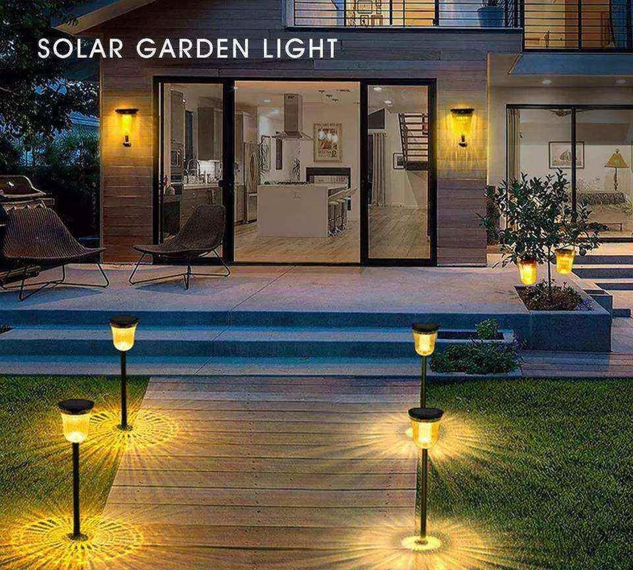 Decorative Solar Garden Light with 60lm/w Luminous Efficiency and 50000 Charging Time