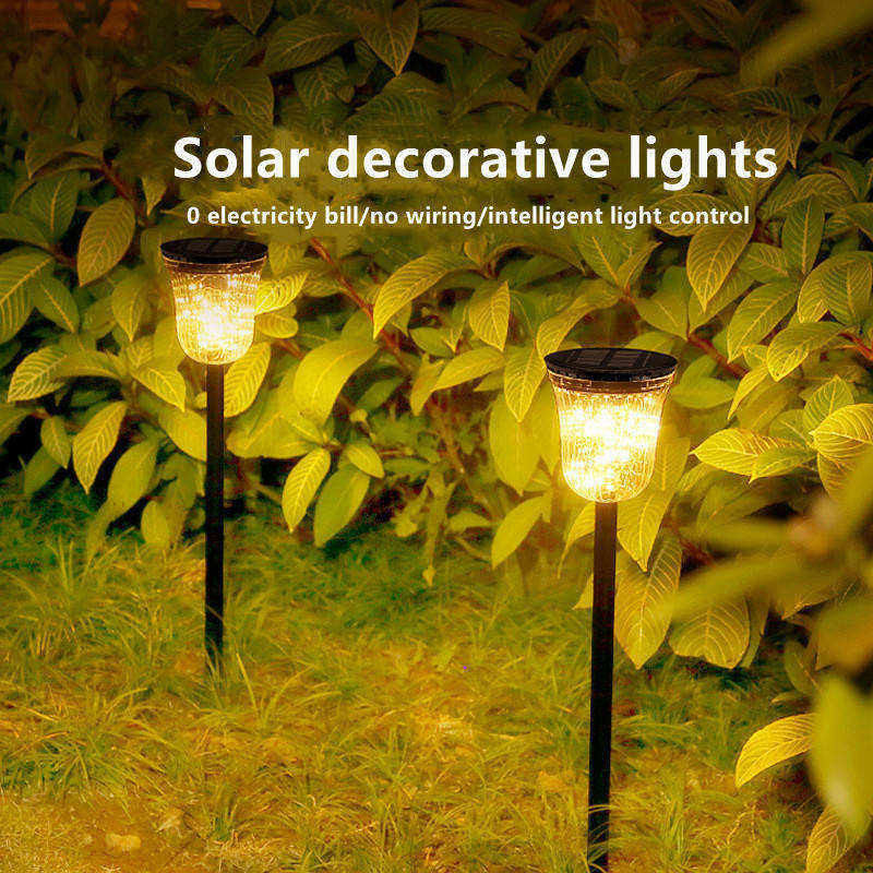 Decorative Solar Garden Light with 60lm/w Luminous Efficiency and 50000 Charging Time