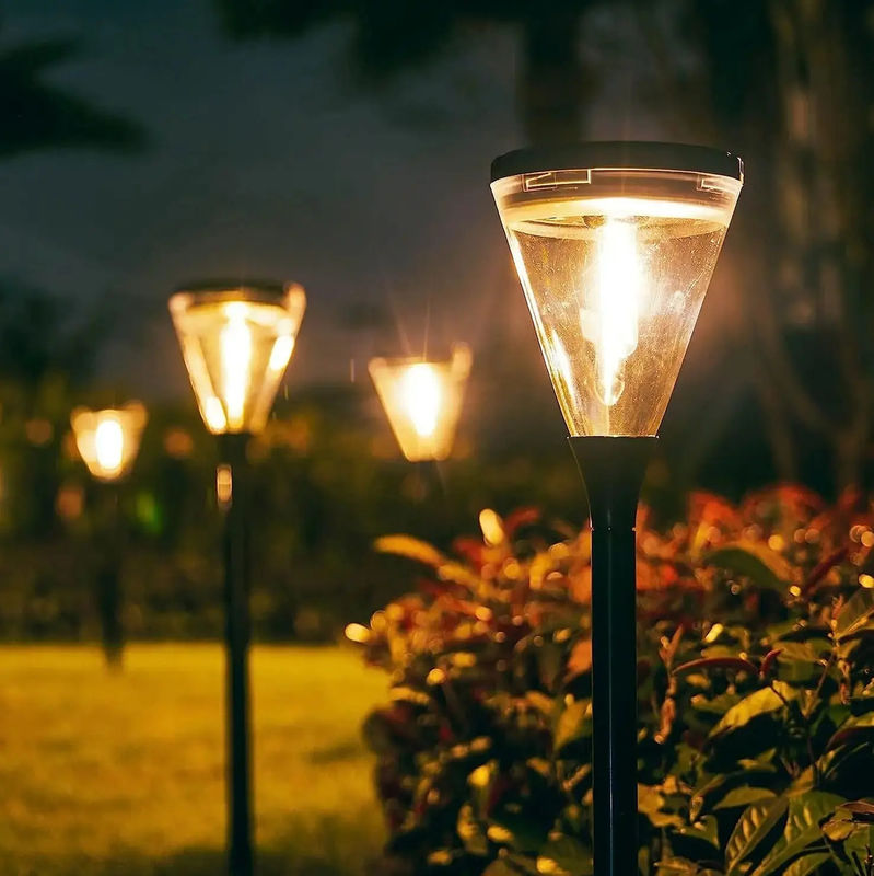 Outdoor Waterproof Solar Garden Light Tri-Color Adjustable for Villa Yard Park Landscape