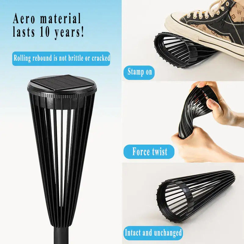 Solar Garden Street Light Wrought Iron Stake for Zero Electricity Charge on Valentine's Da