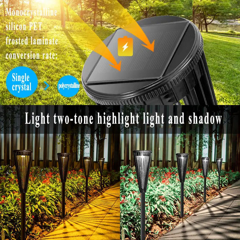 Solar Garden Street Light Wrought Iron Stake for Zero Electricity Charge on Valentine's Da
